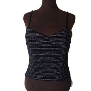 NWT Shape fx Metallic Pinstripe Camisole Office Siren Y2K Top XL